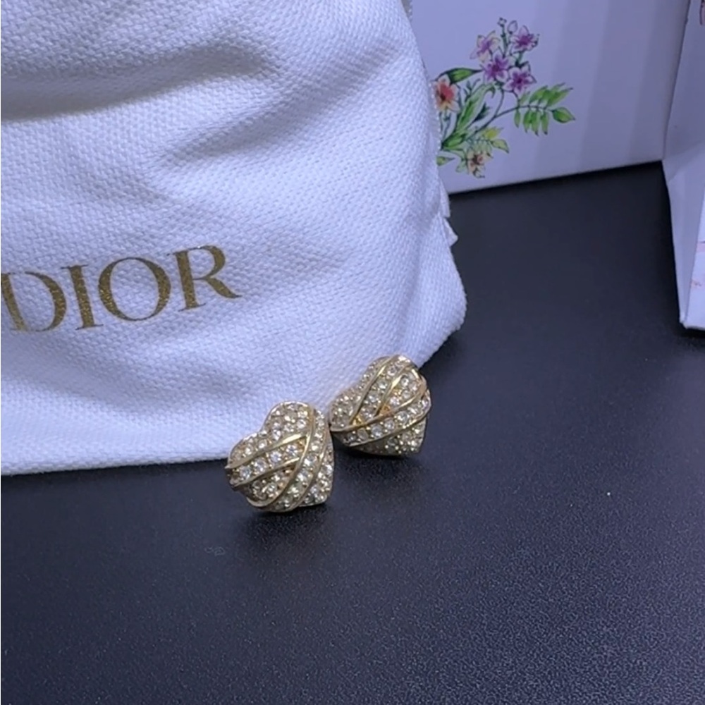 Dior Bubble Heart Earrings